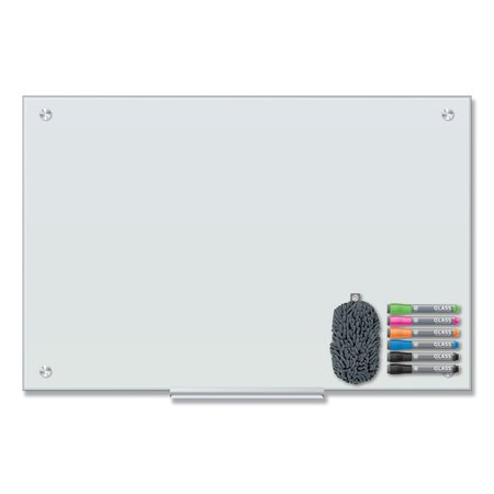 U BRANDS Magnetic Glass Dry Erase Board Value Pack, 36 x 24, White 3970U00-01